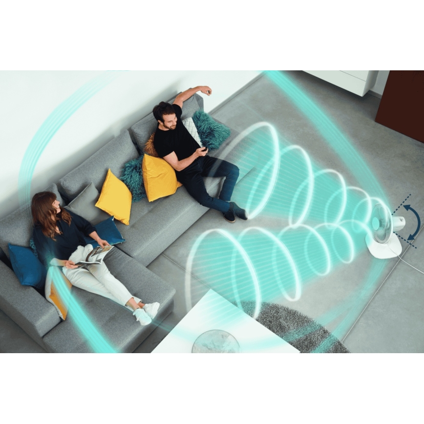 Rowenta - Tischventilator ESSENTIAL 28W/230V d 25 cm weiß