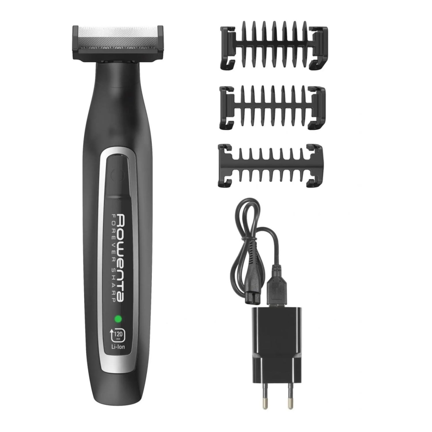 Rowenta - Tondeuse à cheveux FOREVER SHARP 3en1 noir