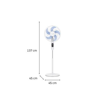 Rowenta - Ventilatore a colonna TURBO SILENCE 55W/230V 147 cm bianco + telecomando