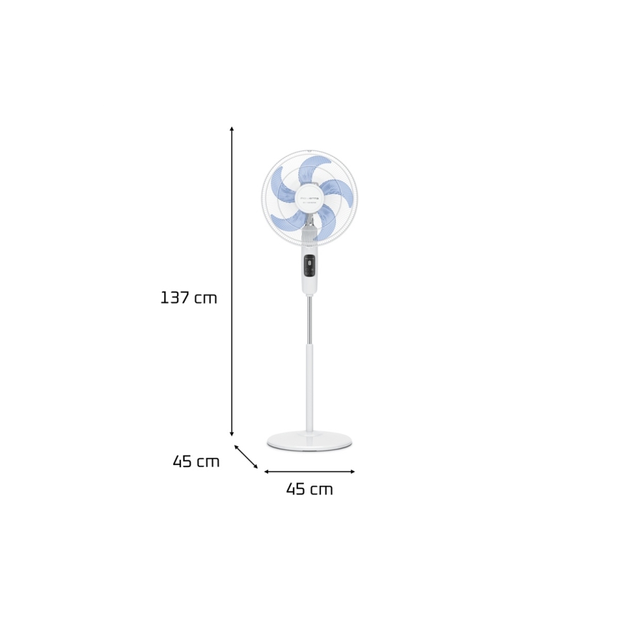 Rowenta - Ventilatore a colonna TURBO SILENCE 55W/230V 147 cm bianco + telecomando
