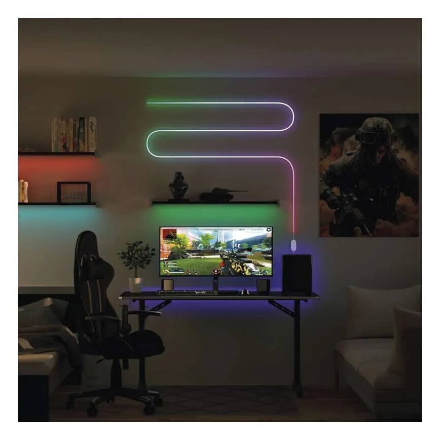 Ruban à intensité variable RGBIC GoSmart LED/33W/230V 5 m Wi-Fi Tuya