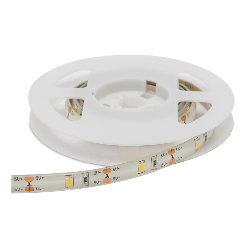 Ruban LED avec détecteur de mouvement 1m LED/2,4W/6V 3000K