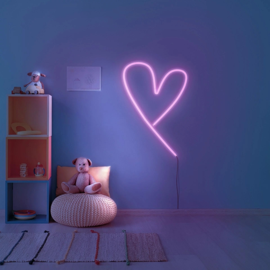 Ruban LED NEON 2 m LED/17W/12V IP65 rose