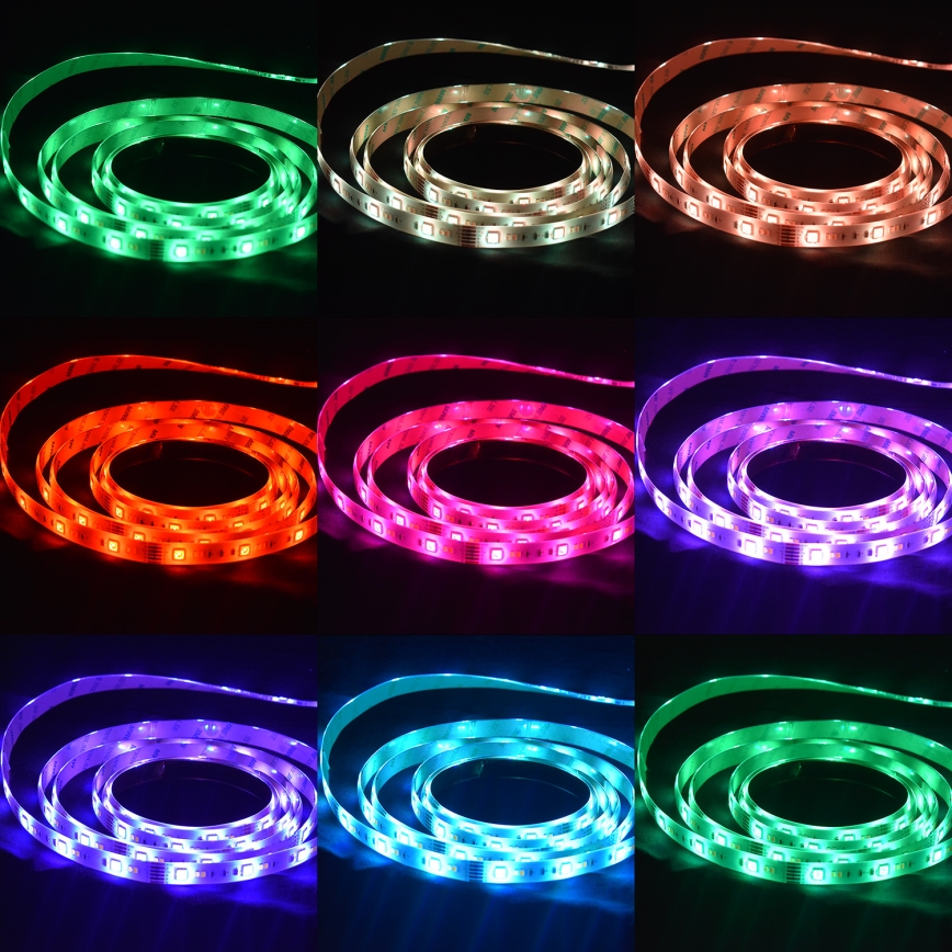 Ruban LED RVBW pour salle de bain à intensité variable LED/7,5W/12V IP65 3m Wi-Fi Tuya