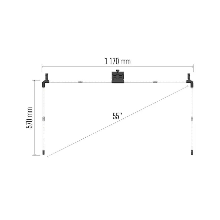 Ruban RGBIC à intensité variable pour TV GoSmart LED/24W/230V 55"