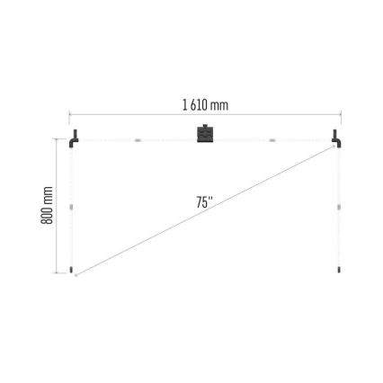 Ruban RGBIC pour TV GoSmart LED/24W/230V 75“