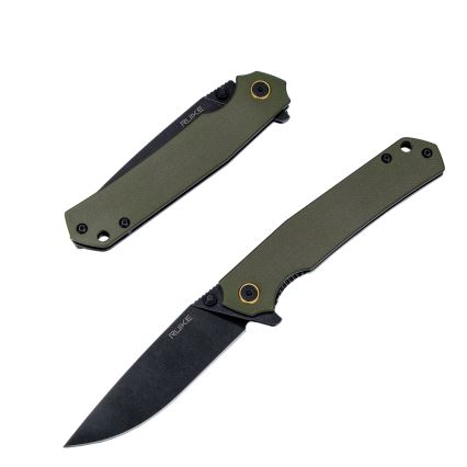 Ruike RUP801G - Coltello tascabile pieghevole 20 cm verde