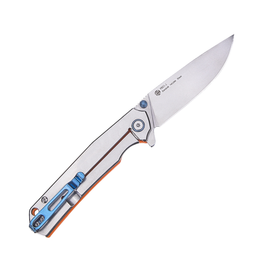 Ruike RUP801SF - Coltello tascabile pieghevole 20 cm argento