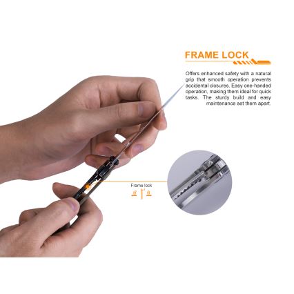 Ruike RUP801SF - Klappmesser 20 cm silberfarben