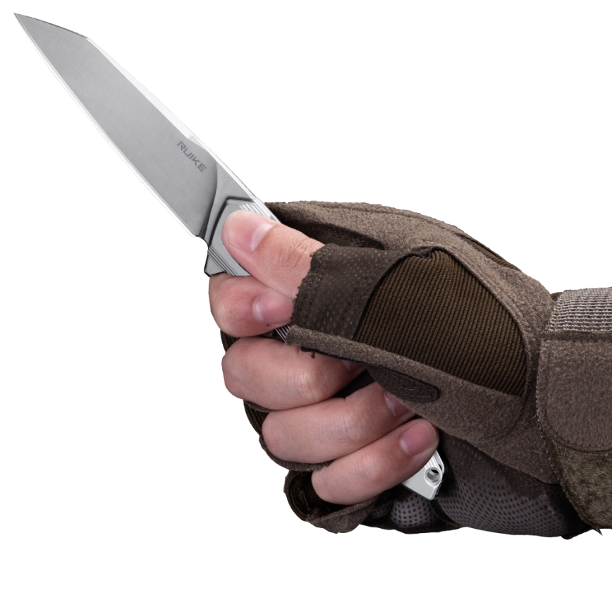 Ruike RUP831SSA - Coltello compatto pieghevole 19,5 cm argento
