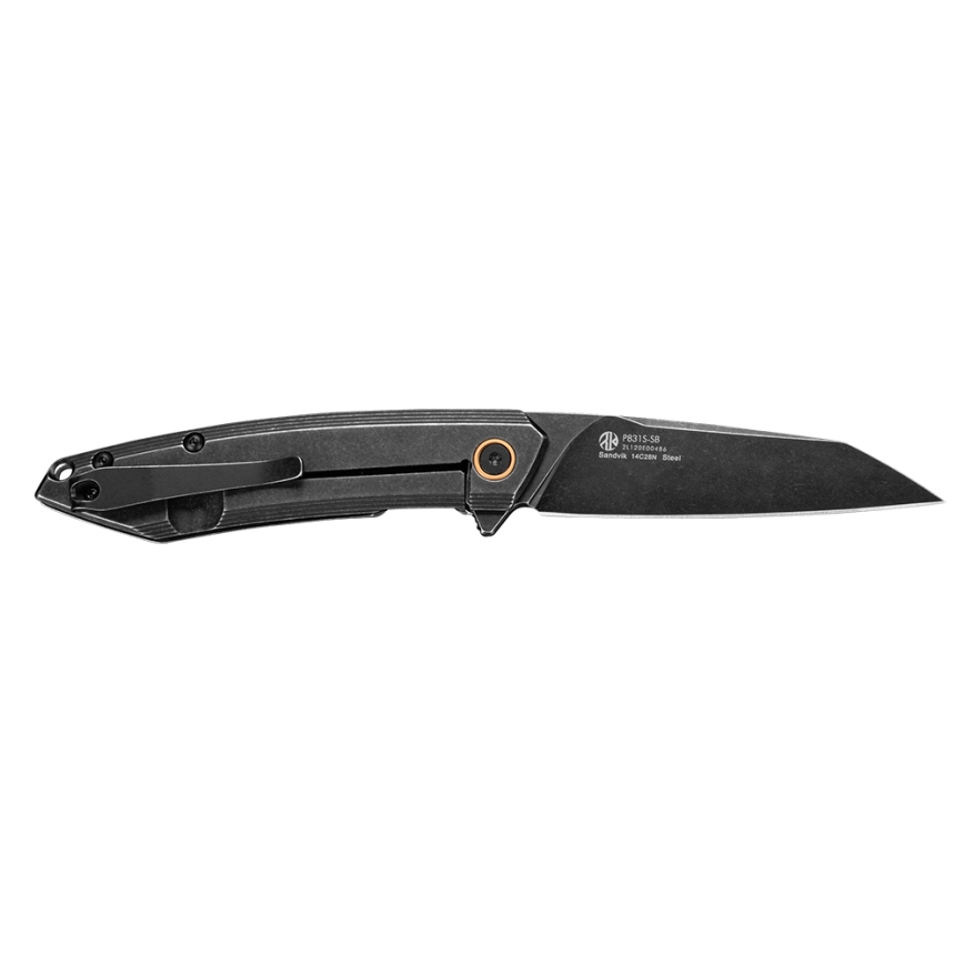 Ruike RUP831SSB - Folding compact Messer 19,5 cm schwarz