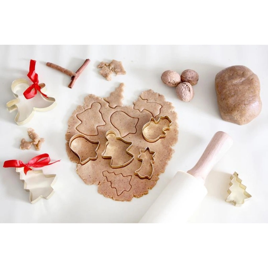 Rullo in legno con rivestimento in silicone TORO, 43 cm, colore crema