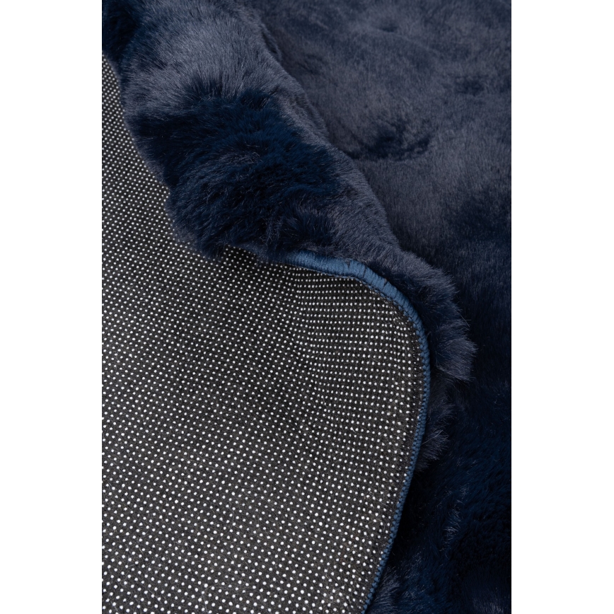 Runder Teppich RABBIT BUBBLE 160 cm blau