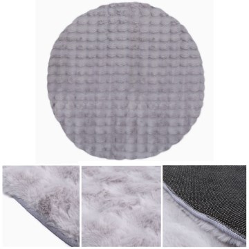 Runder Teppich RABBIT BUBBLE 160 cm grau
