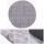 Runder Teppich RABBIT BUBBLE 160 cm grau