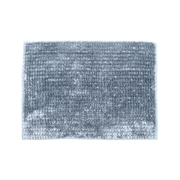 Rutschfeste Badematte CHENILLE 50x80 cm hellgrau