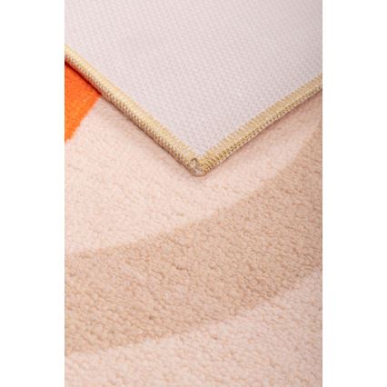 Rutschfester Kinderteppich ARES STREETS 80 x 150 cm Beige/Safari