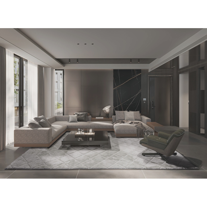 Rutschfester Teppich MODENA NEW 120x160 cm grau
