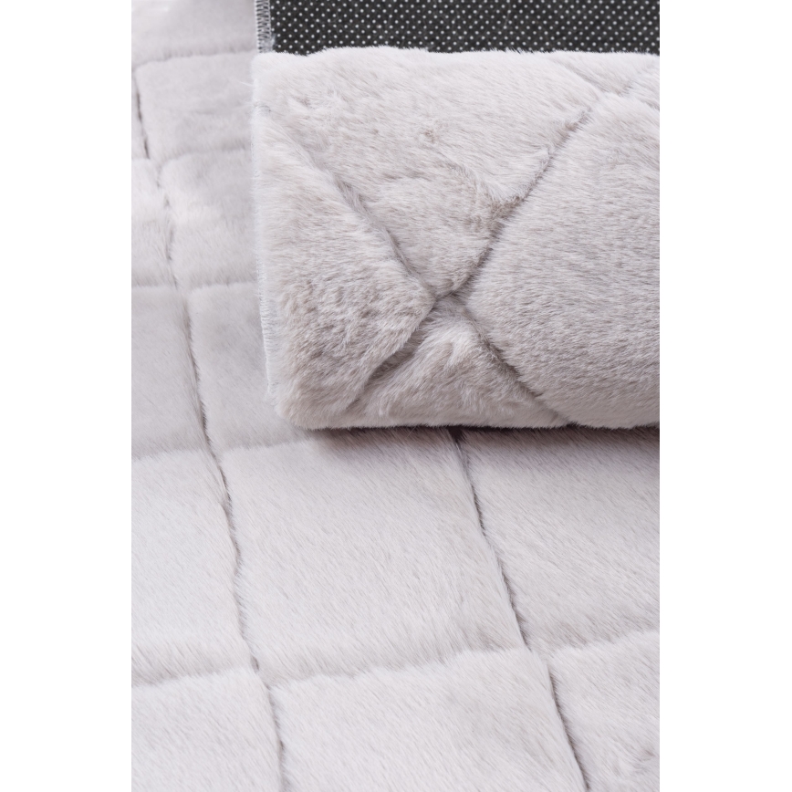 Rutschfester Teppich MODENA NEW 120x160 cm, hellgrau