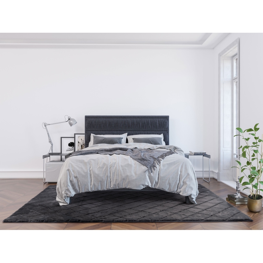 Rutschfester Teppich MODENA NEW 60x100 cm Anthrazit