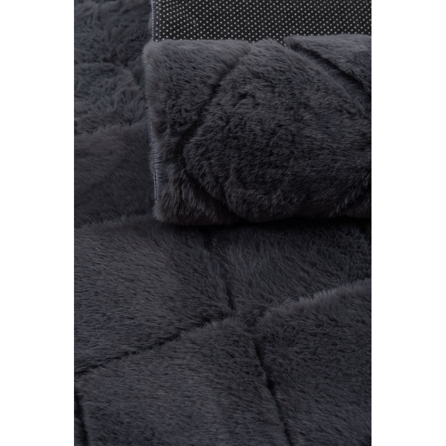 Rutschfester Teppich MODENA NEW 60x100 cm Anthrazit