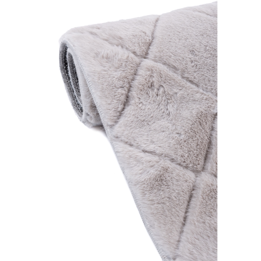 Rutschfester Teppich MODENA NEW 80x140 cm hellgrau