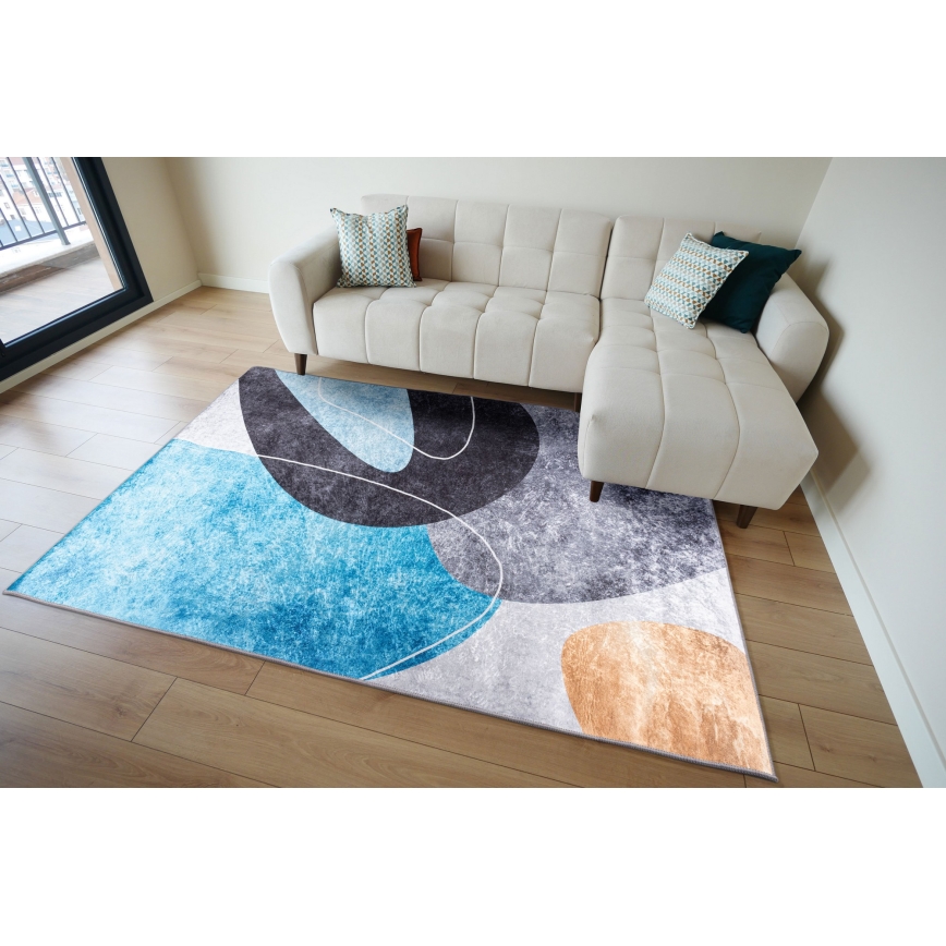 Rutschfester Teppich PRINT SHINE 120x170 cm, mehrfarbig