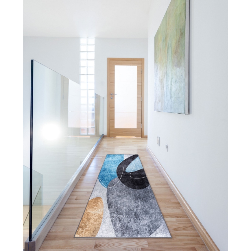 Rutschfester Teppich PRINT SHINE 70x140 cm, farbenfroh