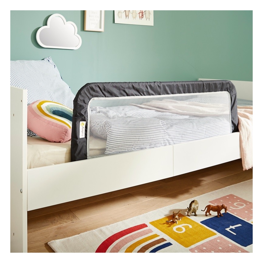 Safety 1st - Barriera per letto di sicurezza da viaggio nera