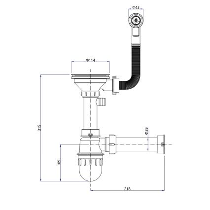 Samona - Évier de cuisine SAMONA 77 x 44 cm granit/beige