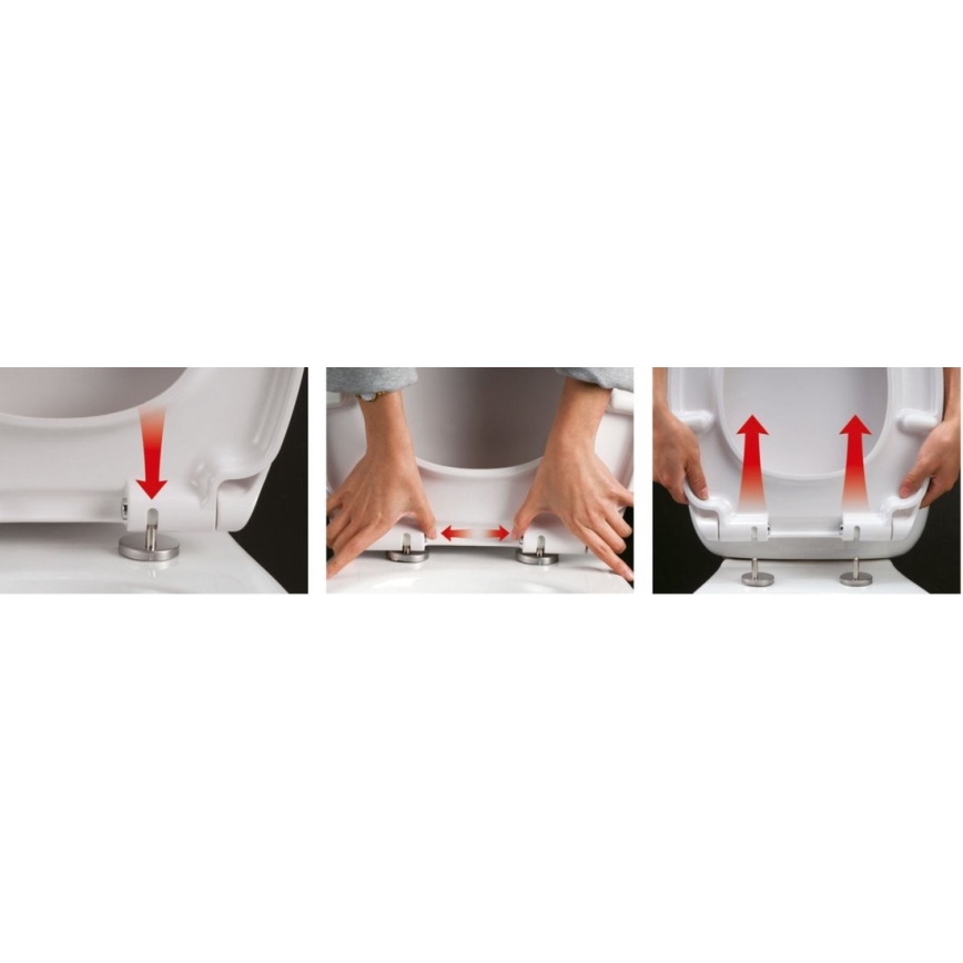 Sapho - Abattant de toilettes SoftClose EDITA blanc