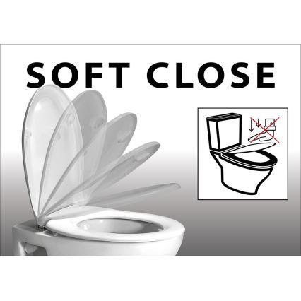 Sapho - Abattant de toilettes SoftClose EDITA blanc