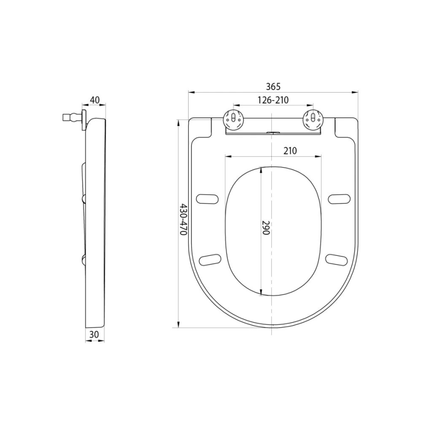 Sapho - Abattant de WC SoftClose TURKU blanc