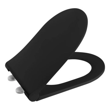 Sapho - Abattant WC SoftClose AVVA SLIM noir mat