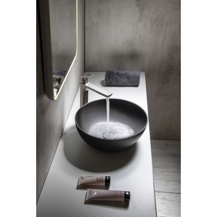 Sapho - Aufsatz-Waschbecken FORMIGO Ø 39 cm Beton/Anthrazit