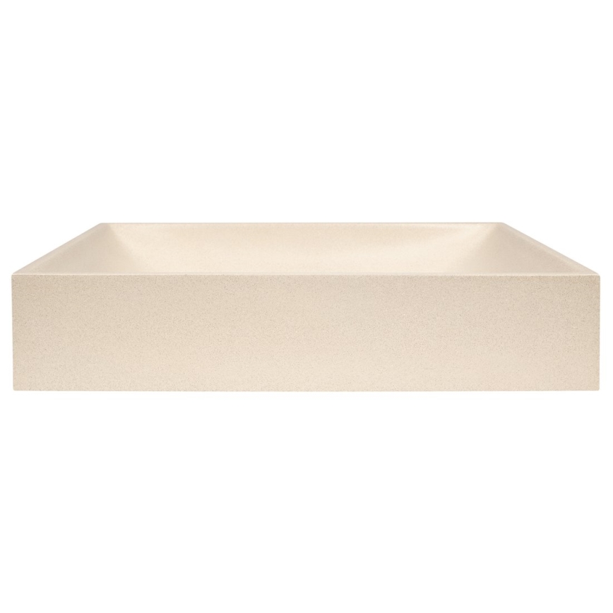 Sapho - Aufsatzwaschbecken 58 x 36 cm Beton/Beige