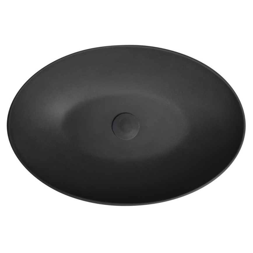 Sapho - Aufsatzwaschbecken FORMIGO 60x40 cm Beton/Anthrazit
