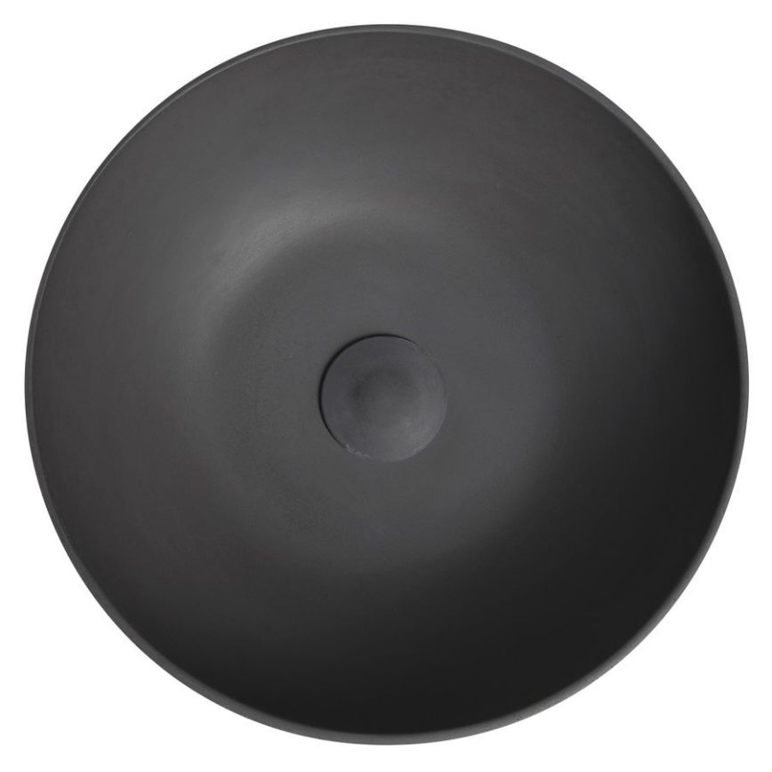 Sapho - Aufsatzwaschbecken FORMIGO Ø 39 cm Beton/Anthrazit