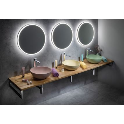 Sapho - Aufsatzwaschbecken FORMIGO Ø 39 cm Beton/Beige