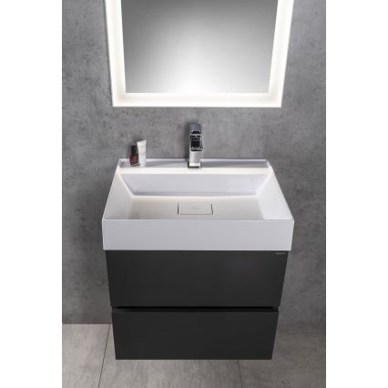 Sapho - Aufsatzwaschbecken GODIVA 58x44 cm Marmor/Weiß