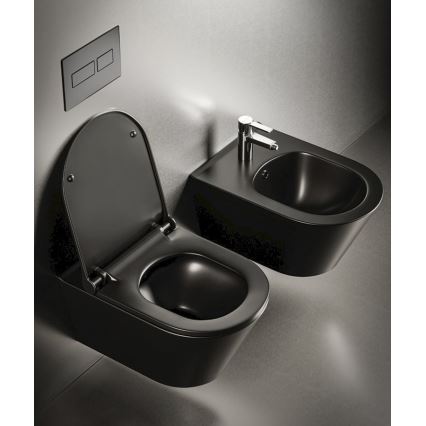Sapho - AVVA Wand-WC, Keramik/Schwarz