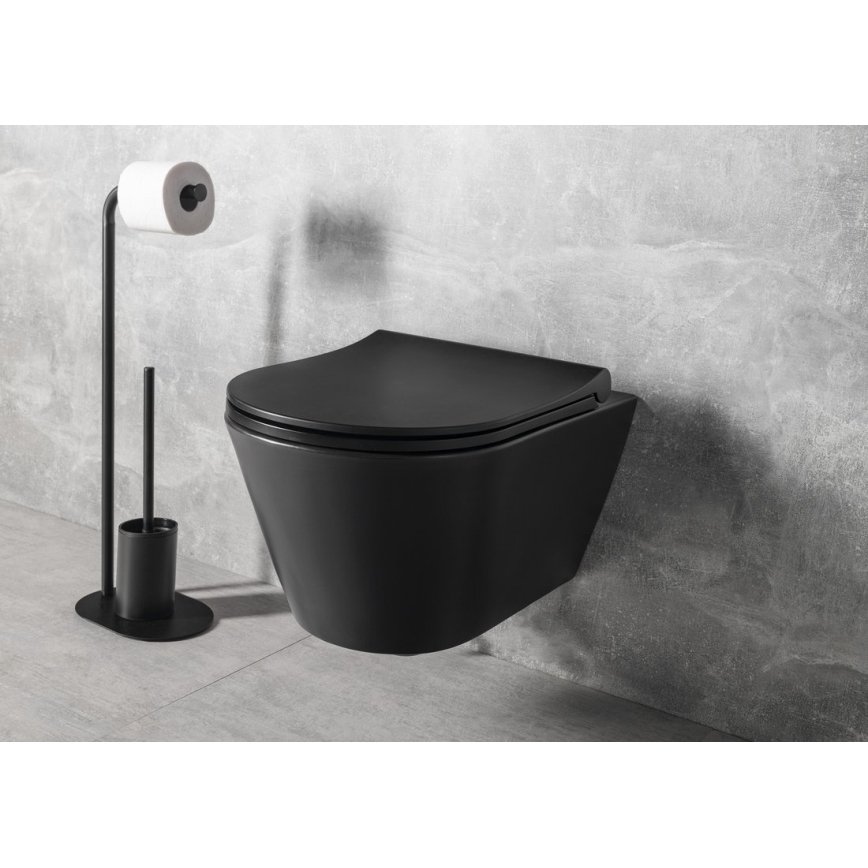 Sapho - AVVA Wand-WC, Keramik/Schwarz