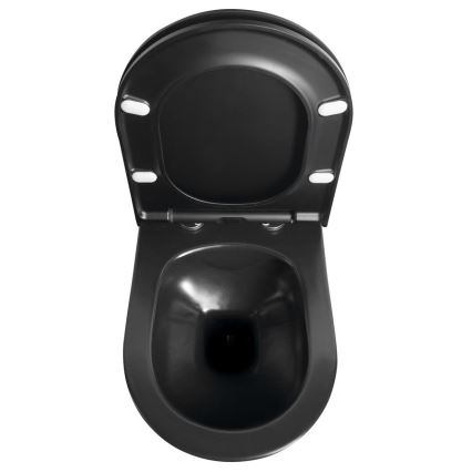 Sapho - AVVA Wand-WC, Keramik/Schwarz