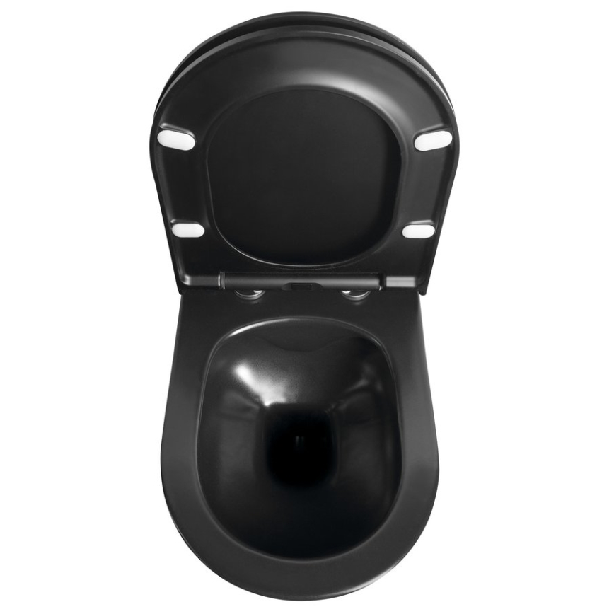 Sapho - AVVA Wand-WC, Keramik/Schwarz