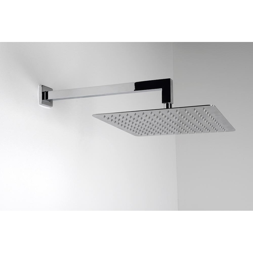 Sapho - Braccio doccia quadrato 40 cm cromo lucido