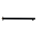 Sapho - Braccio doccia quadrato 40 cm opaco nero