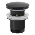 Sapho - Click-Clack-Ablaufgarnitur für Waschbecken Ø 6,7 cm, matt schwarz