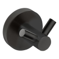 Sapho - Doppelhaken X-ROUND 5x5,5 cm schwarz