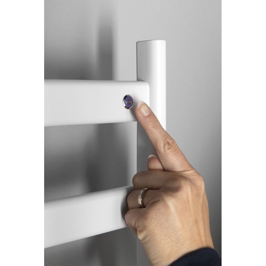 Sapho - Elektrischer Handtuchheizkörper ELIAS 105W/230V 49x73 cm mattweiß