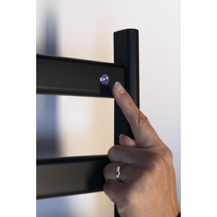 Sapho - Elektrischer Handtuchwärmer ELIAS 105W/230V 49x73 cm matt schwarz